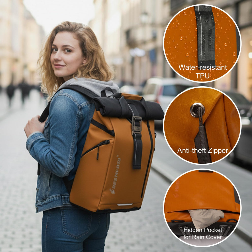 Waterproof Expandable Camera Backpack with Rain Cover V408