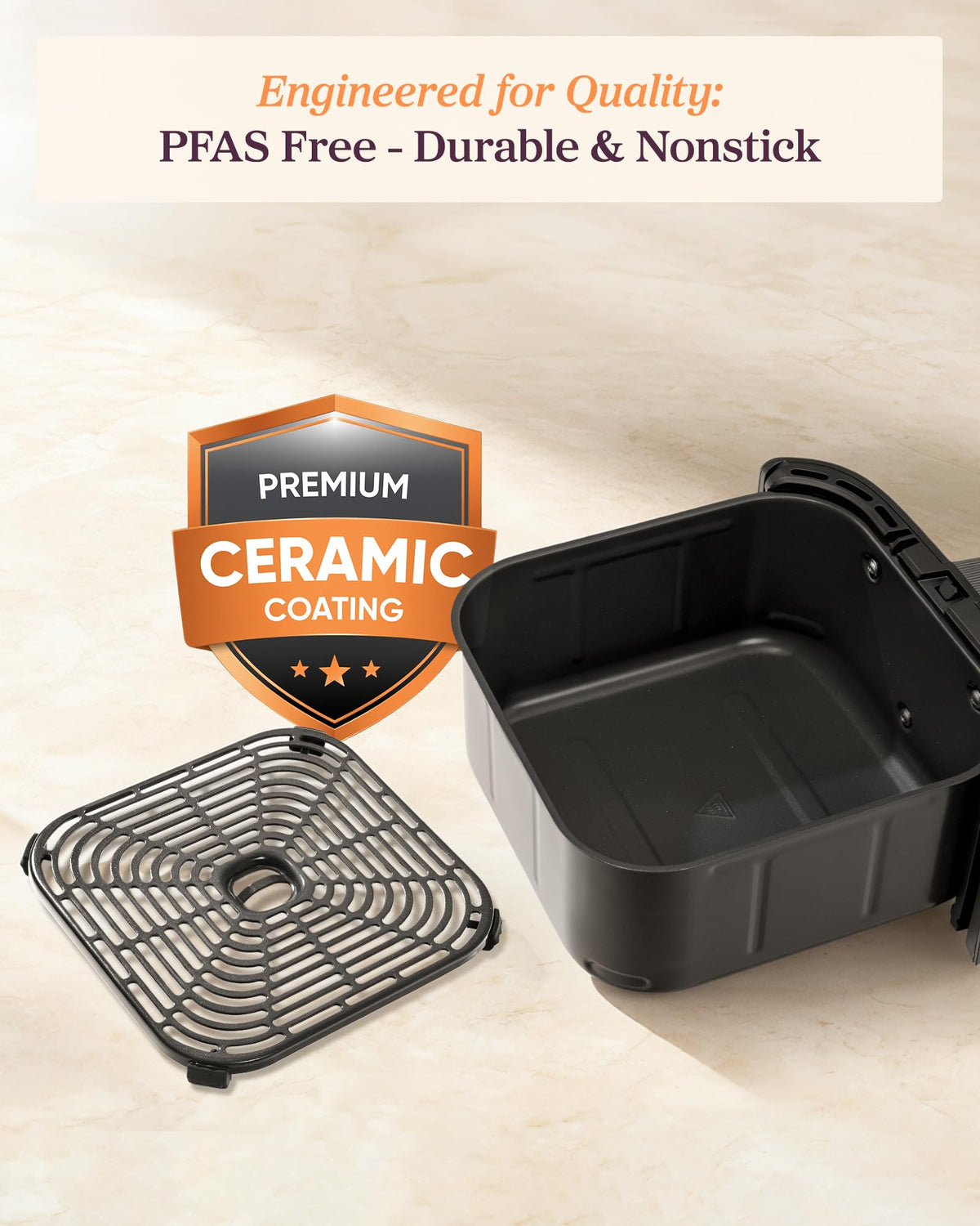 6 Qt Ceramic Coating Air Fryer D791116
