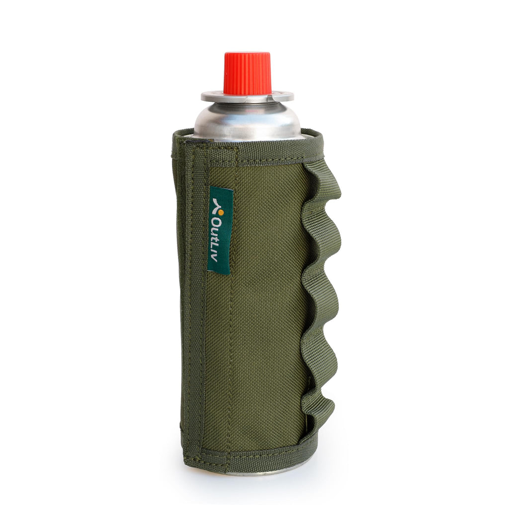 Tactical Outdoor Protective Canister Sleeve for 8oz Butane Fuel Canisters Pack of 12 Woodland Green O572