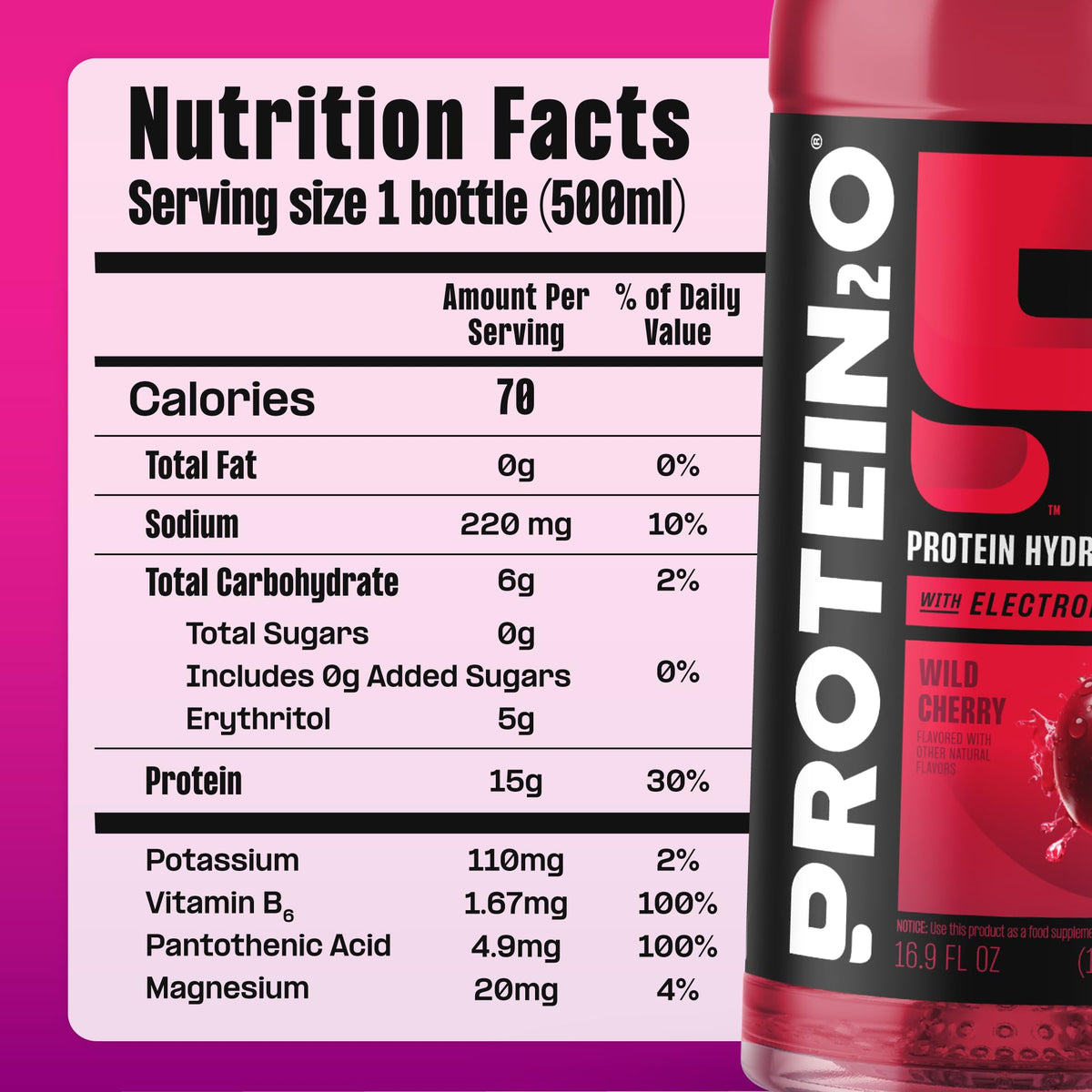 Clear Whey Protein Isolate and Electrolyte Drink 15g Protein 16.9 Fl Oz 12 Count S1408