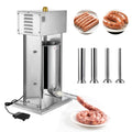25 LBS Stainless Steel Electric Sausage Stuffer with 4 Stuffing Tubes X5298