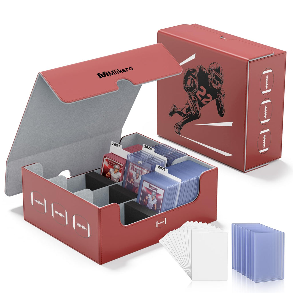 Football Card Storage Box with Magnetic Closure Z630