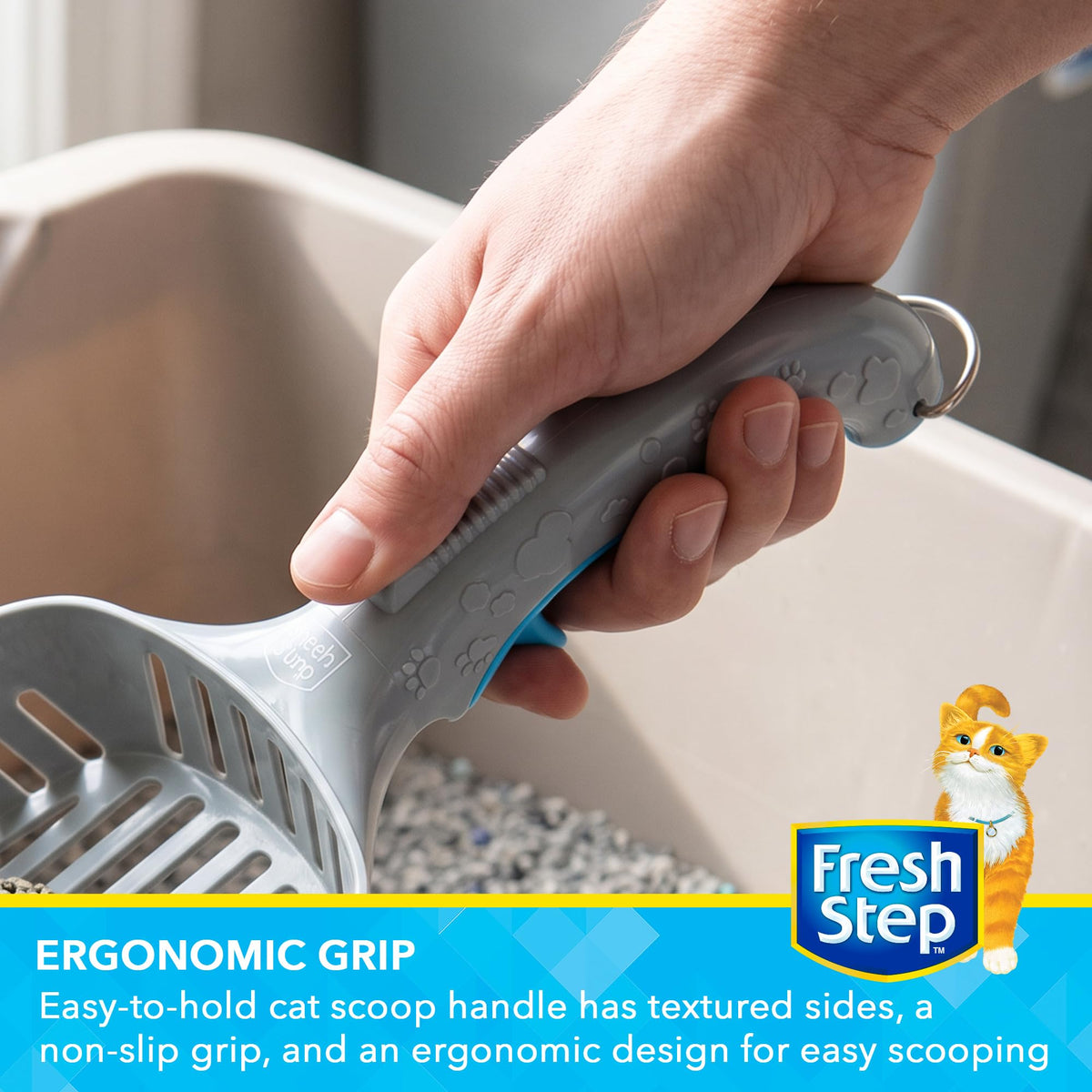 Cat Litter Scoop with Ergonomic Handle, 2-Pack E50770