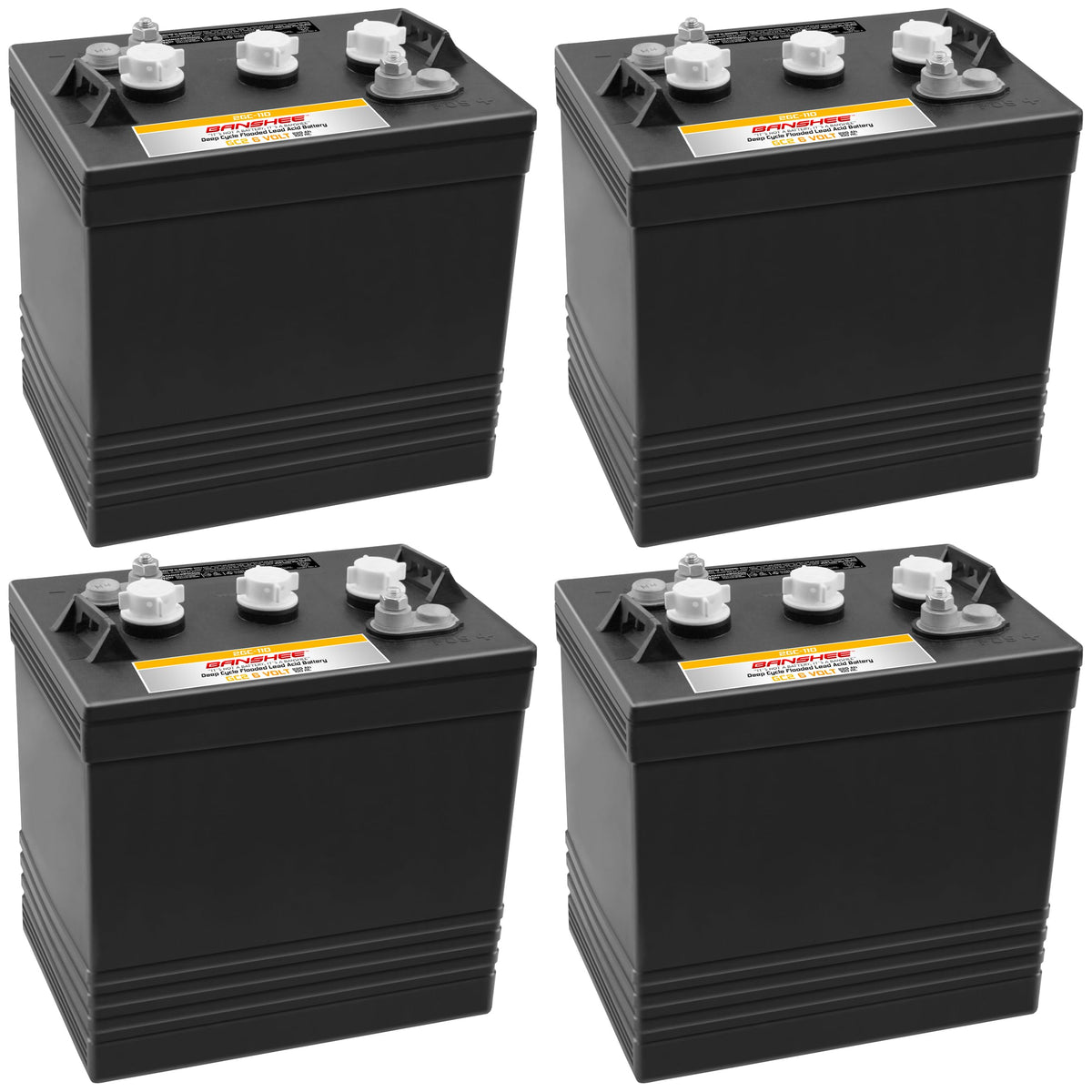 220Ah Deep Cycle Golf Cart Batteries 4-Pack Y185971