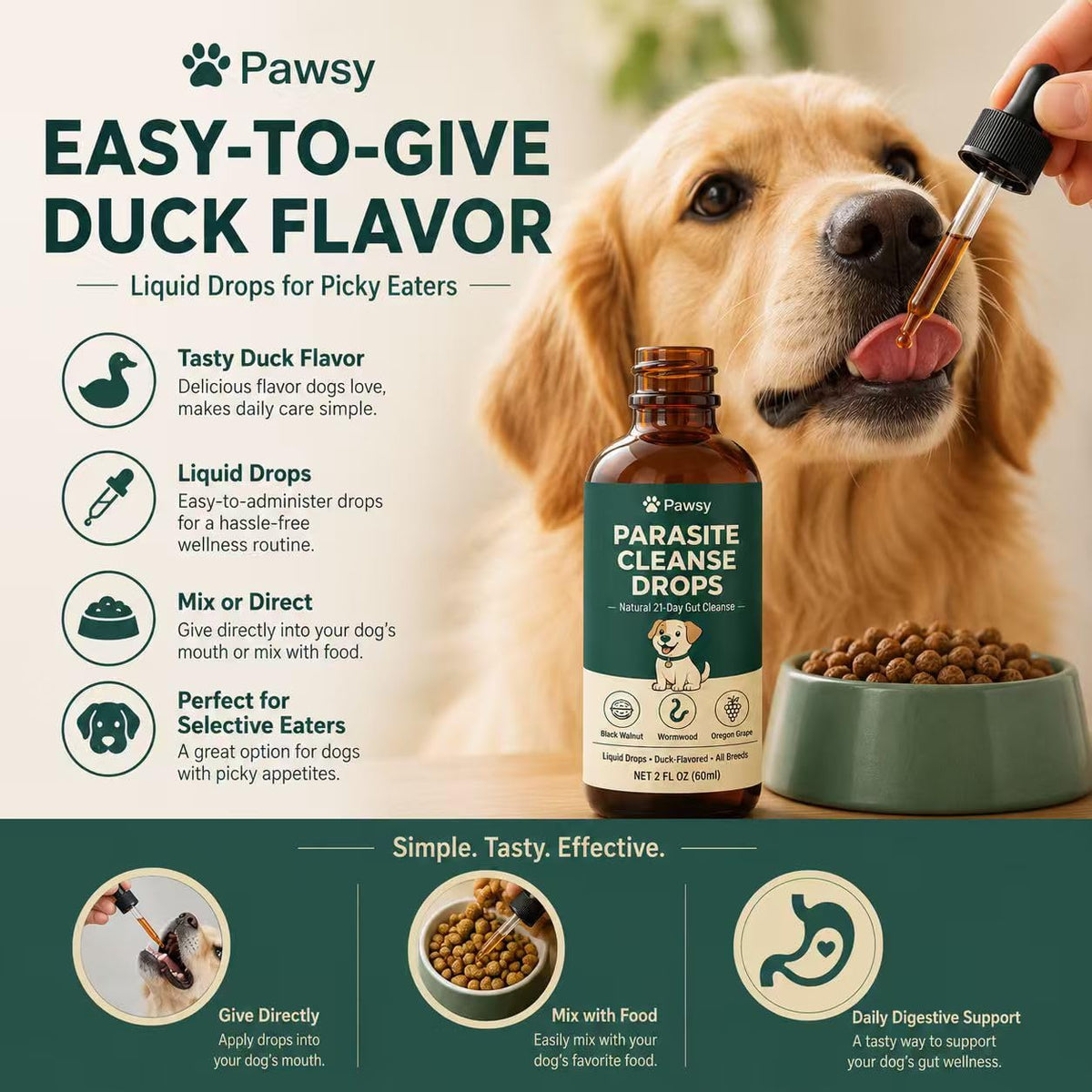 Herbal Digestive Support Liquid for Dogs 2 Fl Oz D77679