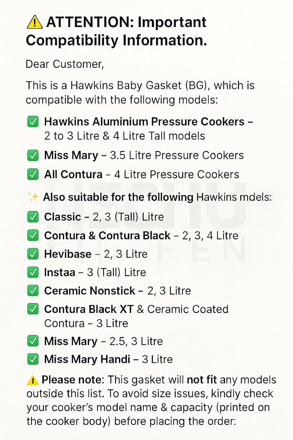 Pressure Cooker Gasket Seal K9619