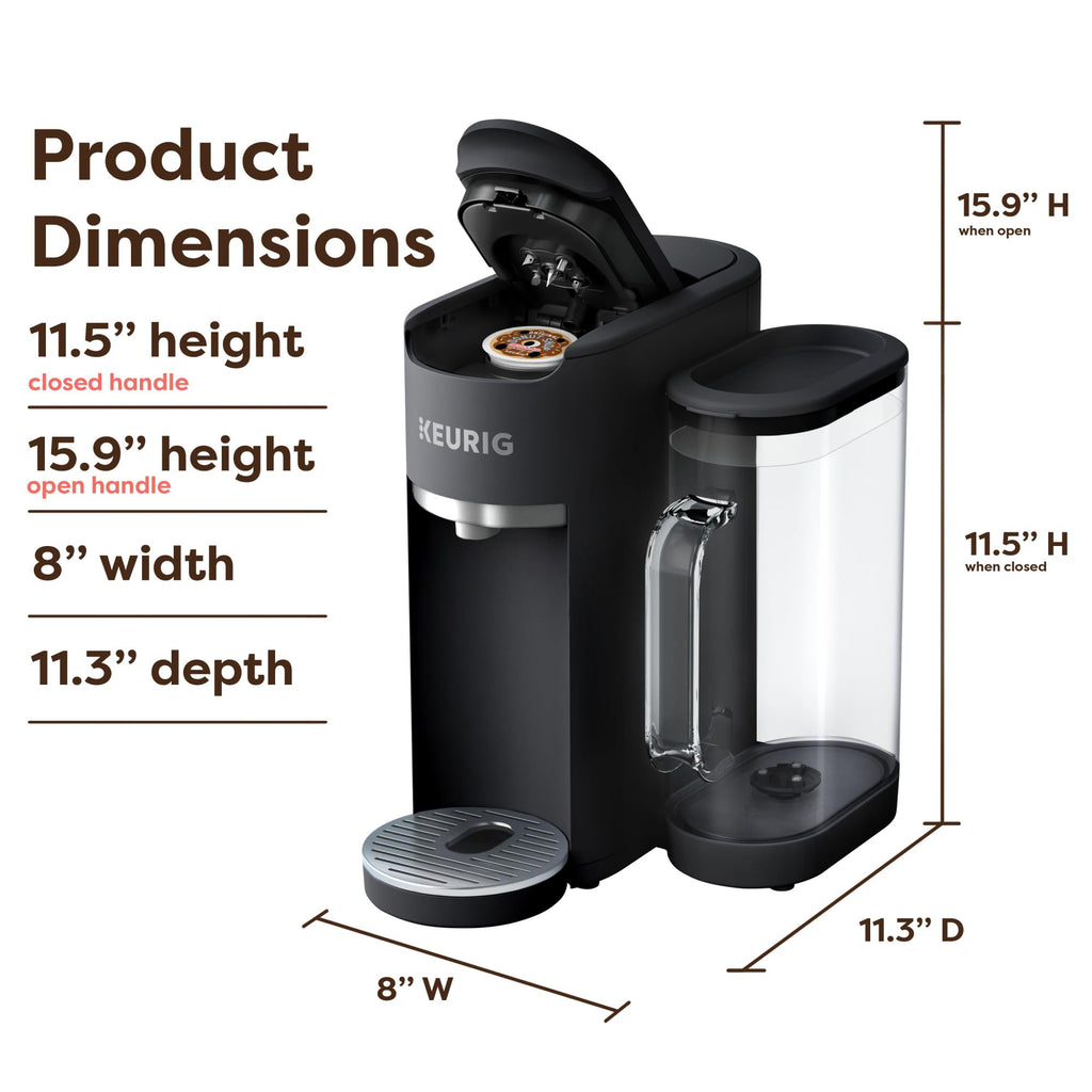Black Single Serve K-Cup Pod Coffee Maker N847489