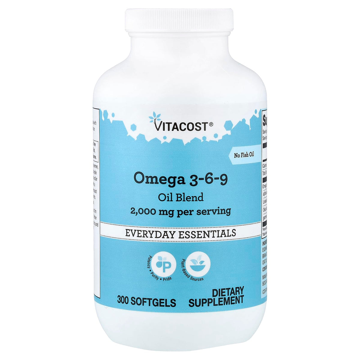 Omega 3-6-9 Oil Blend 300 Softgels 1,000 mg A85255