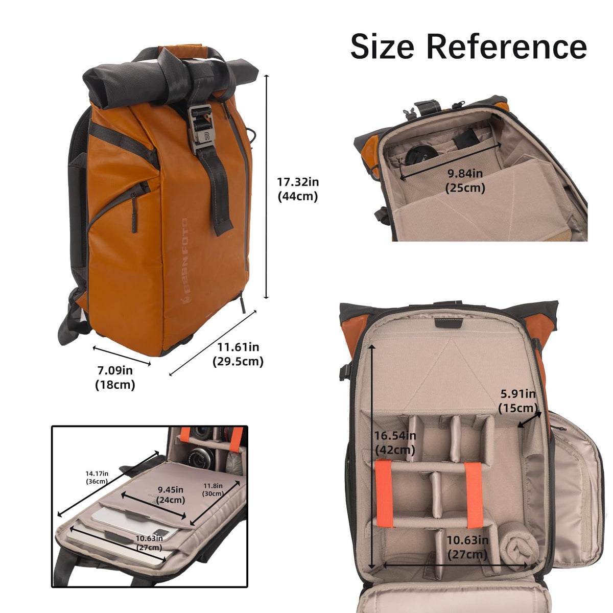 Waterproof Expandable Camera Backpack with Rain Cover V408