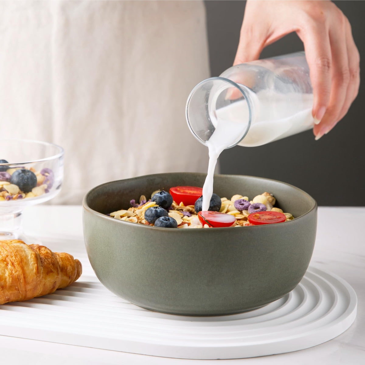 28oz Stoneware Cereal Bowls Set of 4 A605