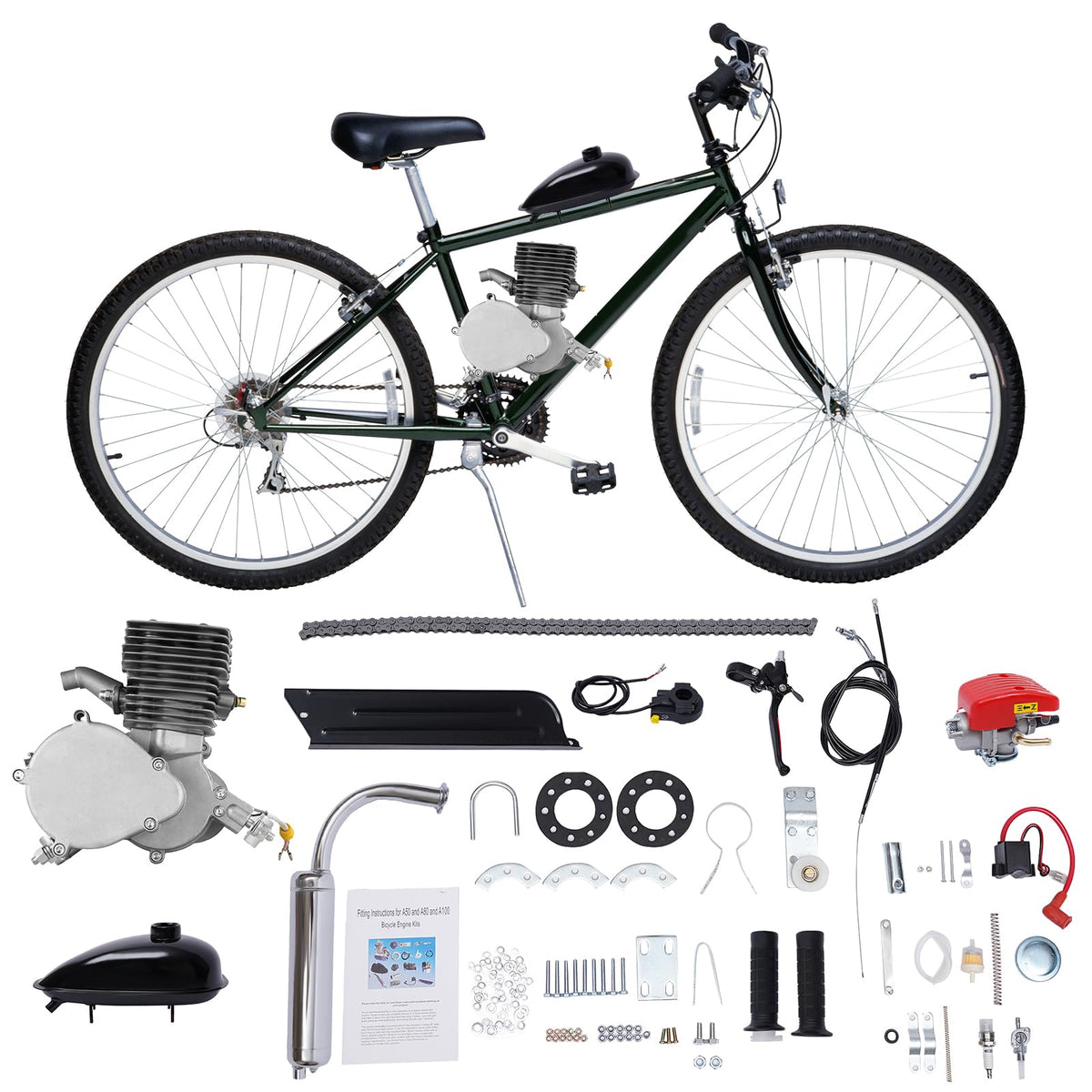 2-Stroke 100cc 36 Teeth Bicycle Engine Kit P1692