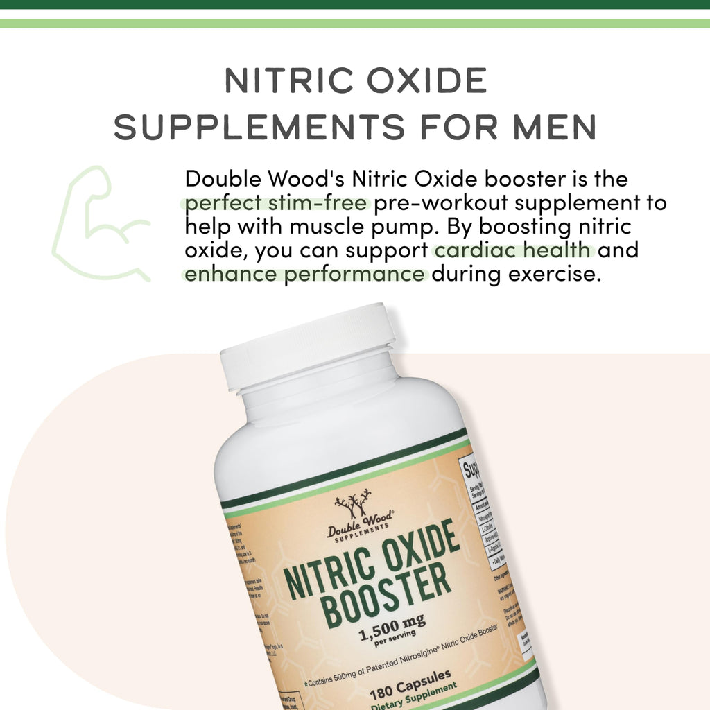 Nitric Oxide Booster, Nitrosigine + Citrulline, 180 Capsules M8067