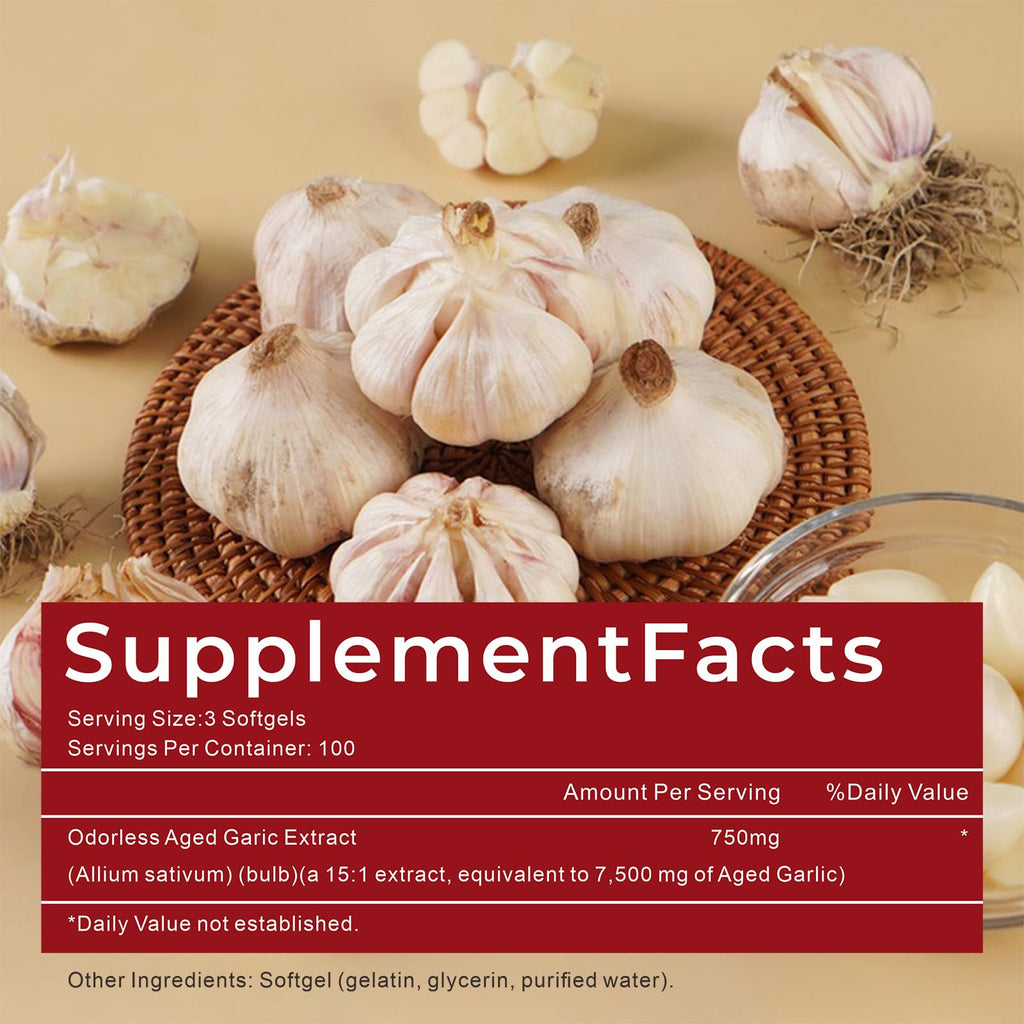 Aged Garlic Extract Capsules 300 Count X438
