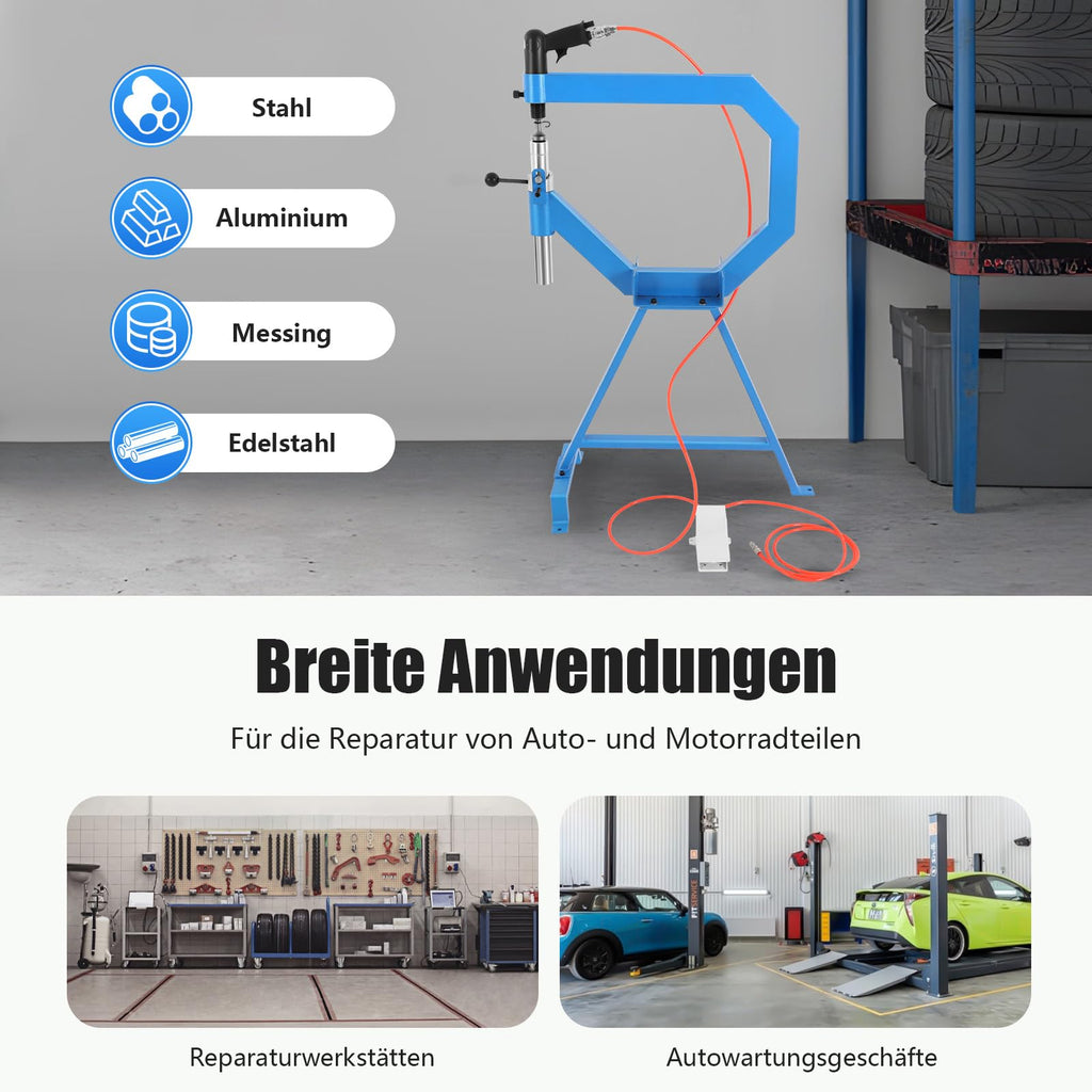 Pneumatic Planishing Hammer with 1/2/3" Anvils X146