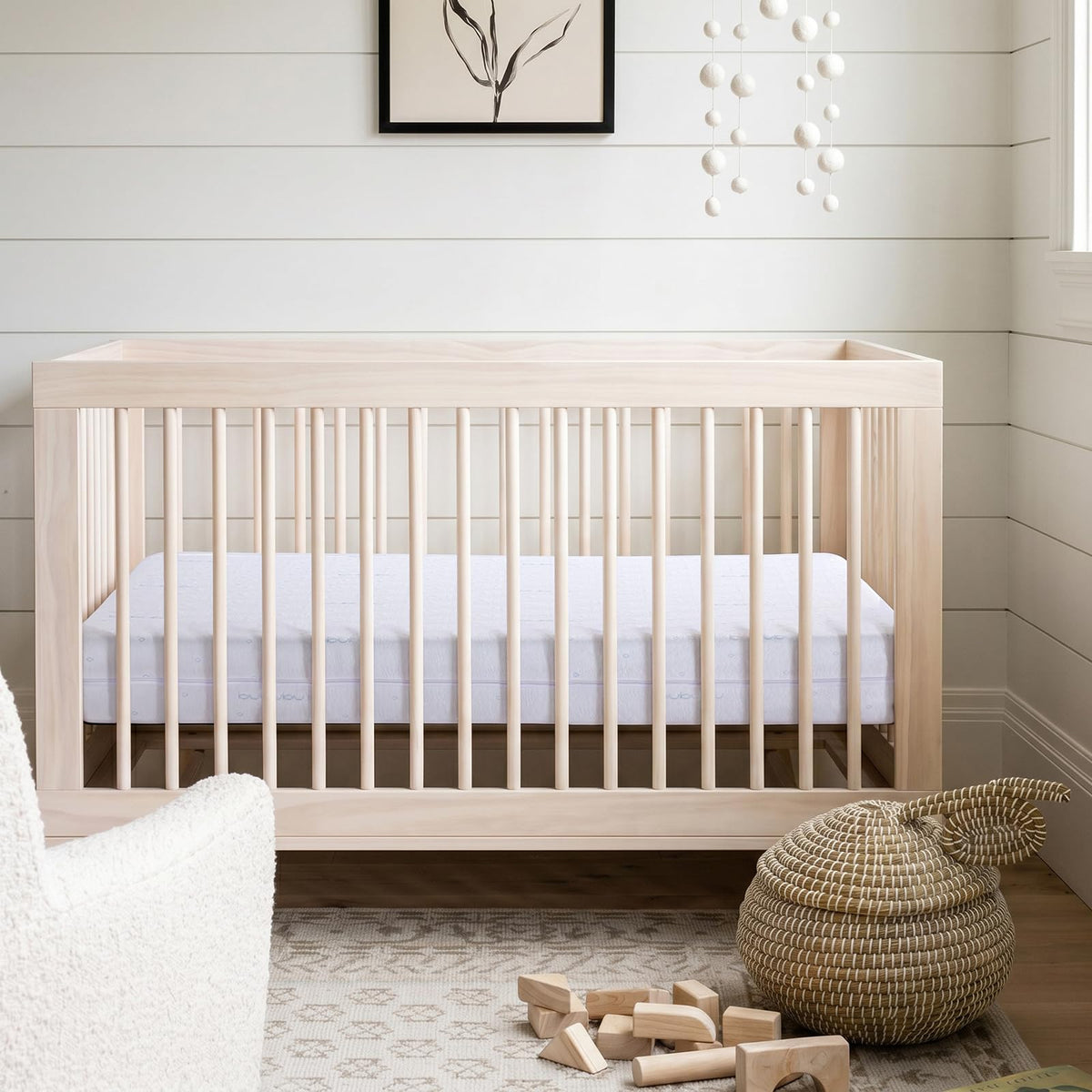 52x27.5x6 Dual-Sided Gel Memory Foam Crib Mattress S7201