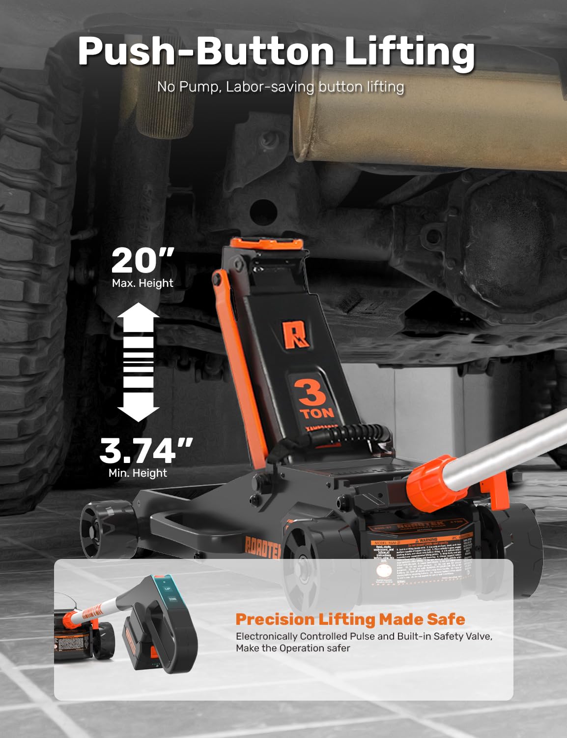 3 Ton Low Profile Electric Floor Jack Q45167