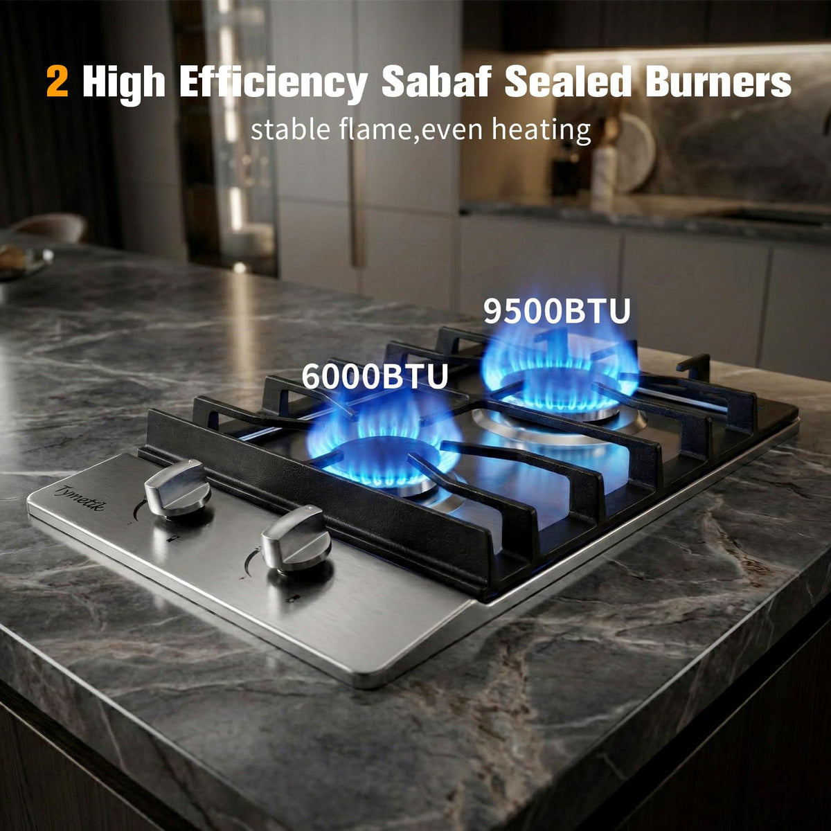 12 Inch 2 Burners Stainless Steel Gas Cooktop S254