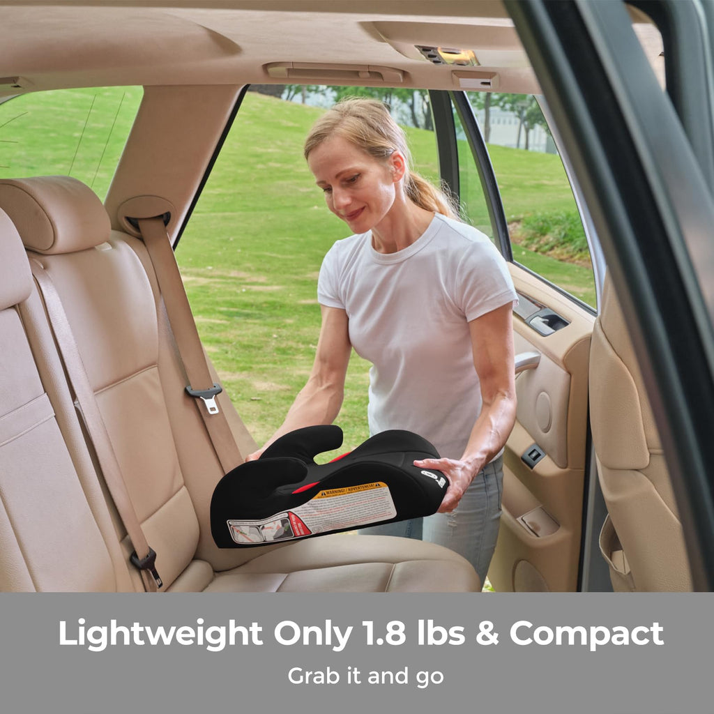 Black Backless Booster Car Seat, Pack of 2 R553