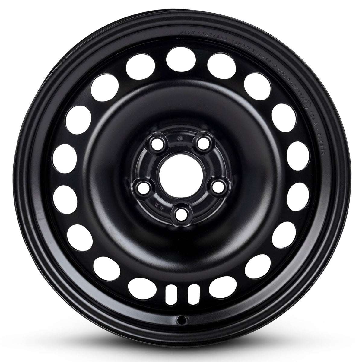 16 Inch Black Painted Steel Rim X80927