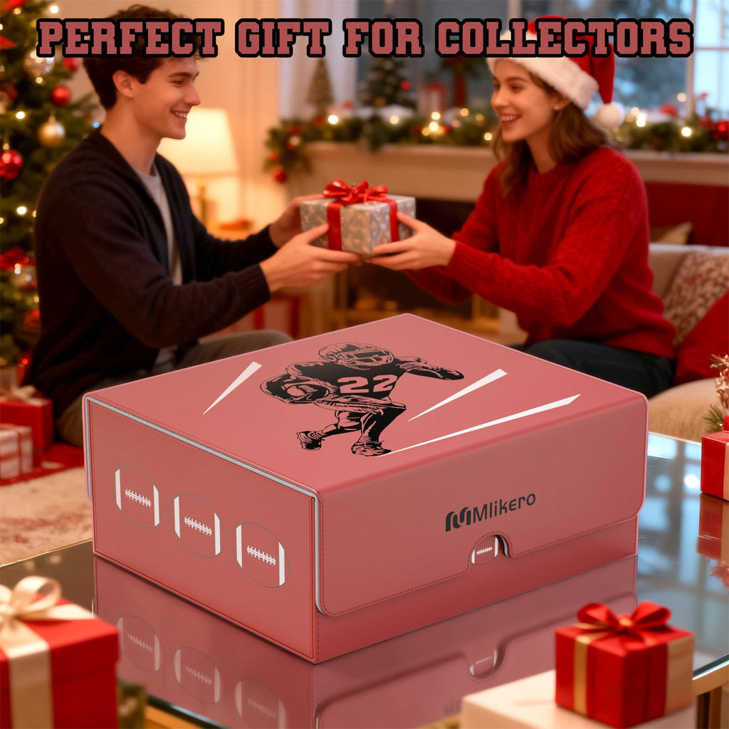 Football Card Storage Box with Magnetic Closure Z630