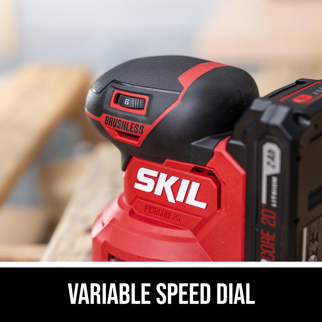 20V Brushless Random Orbital Sander Kit with 2.0Ah Battery and Charger O46617