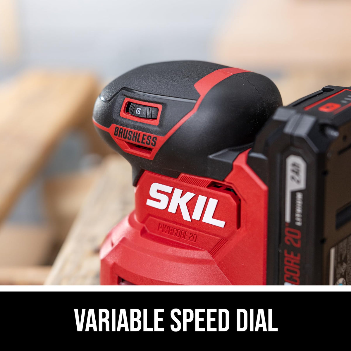 20V Brushless Random Orbital Sander Kit with 2.0Ah Battery and Charger O46617