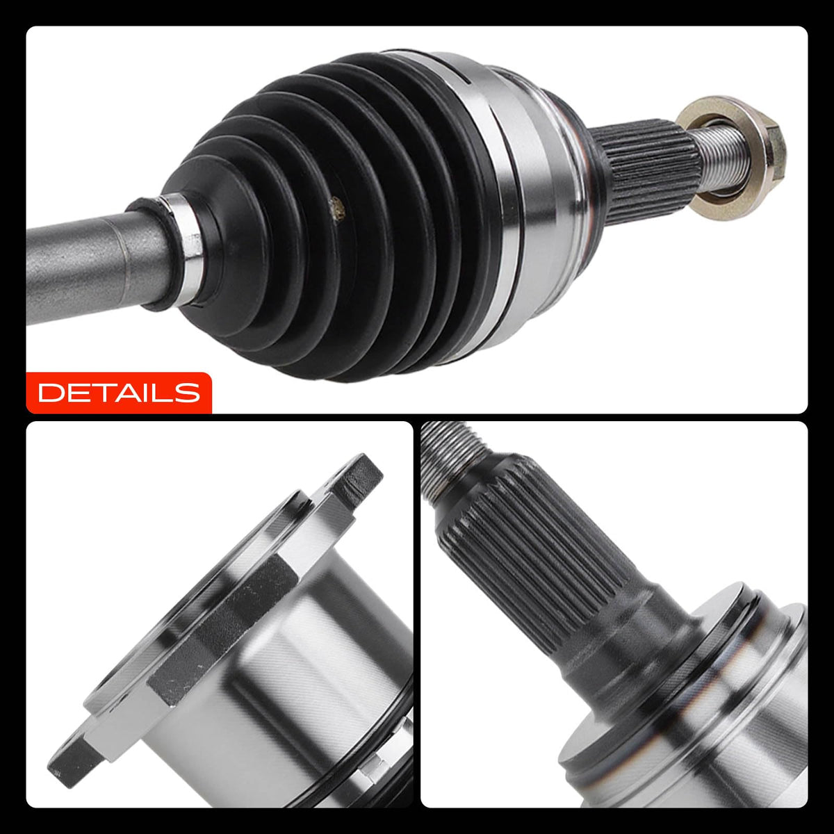 Set of 2 Front CV Axle Shaft Assembly Q616662
