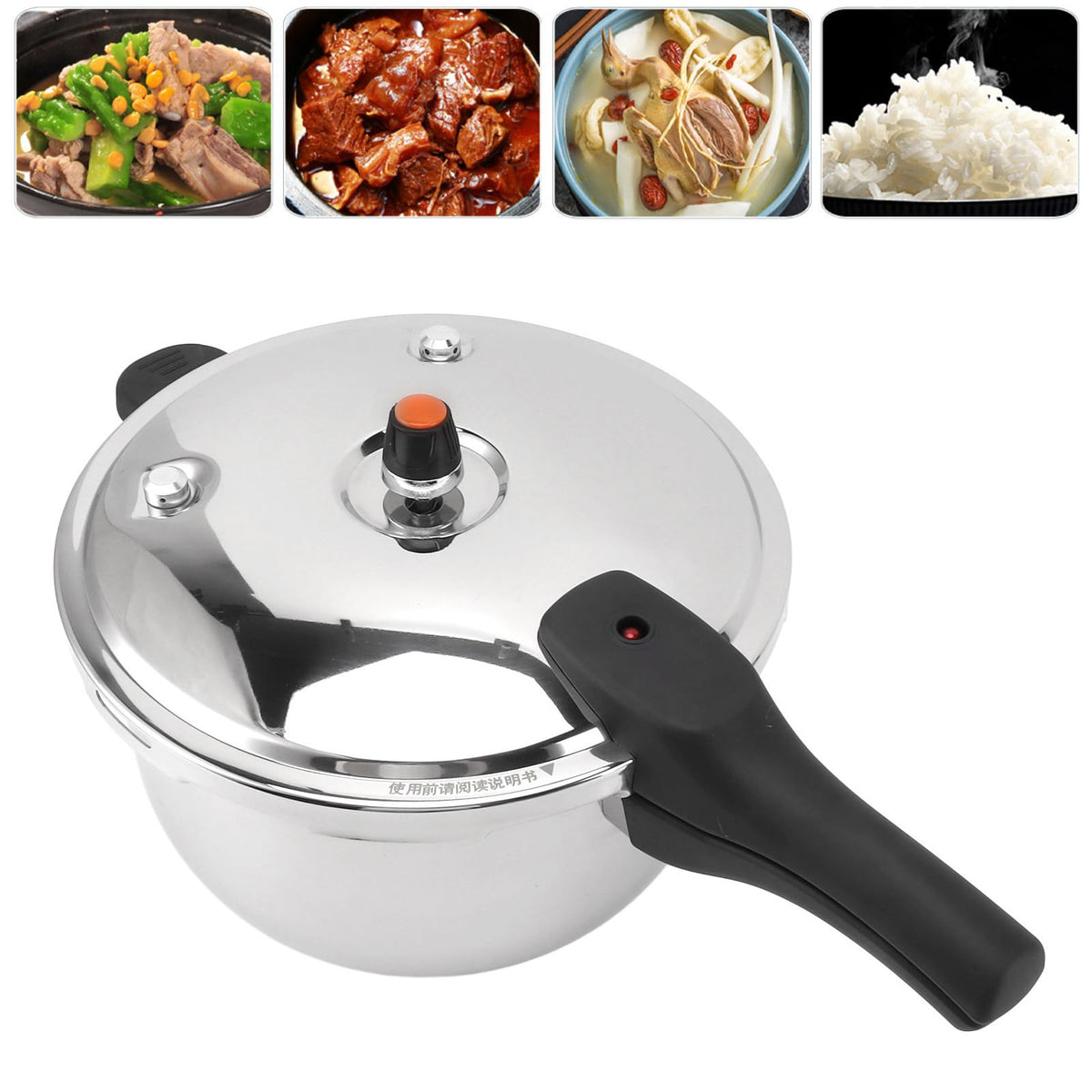 Stainless Steel 3L Pressure Cooker D6034