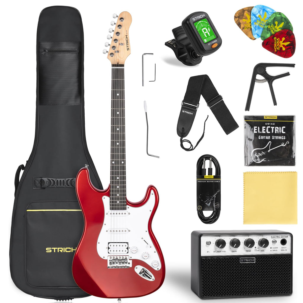 39" Full Size HSS Pick Up Electric Guitar Beginner Kit B39337