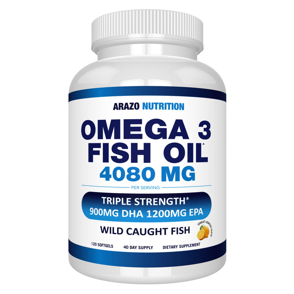 Wild Caught Omega-3 Fish Oil 120 Burpless Lemon Softgels R846