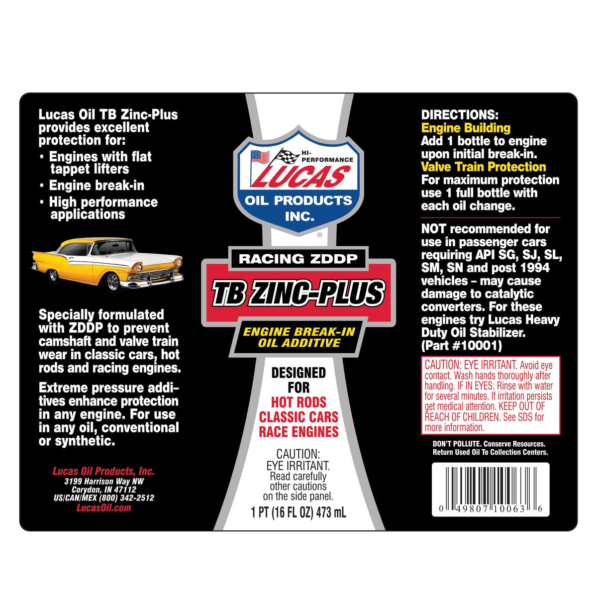 Engine Break in Oil Additive 16 Ounce Pack of 2 J5864