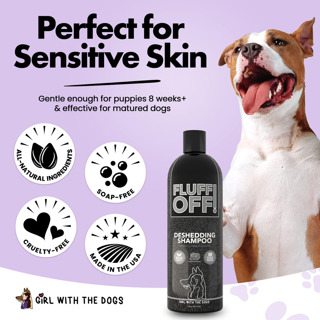 Natural Deshedding Dog & Cat Shampoo J76086