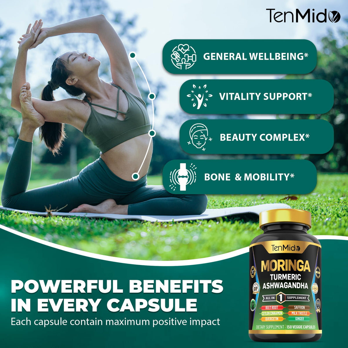 Moringa Oleifera 10in1 Formula 150 Capsules K621