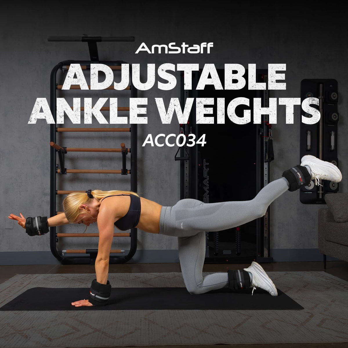 Adjustable Ankle Weights 1 Pair 10 lbs Set U26838