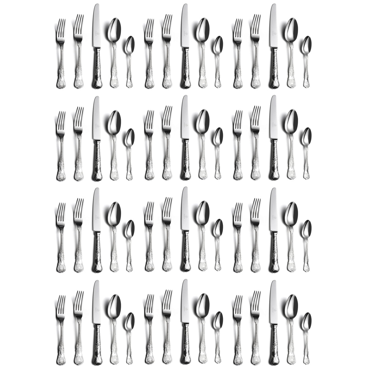 60 Piece 18 10 Stainless Steel Silverware Set H262