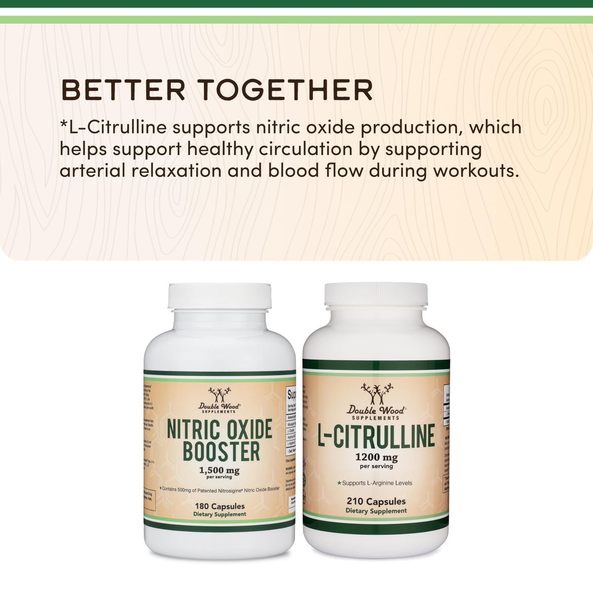 Nitric Oxide Booster, Nitrosigine + Citrulline, 180 Capsules M8067