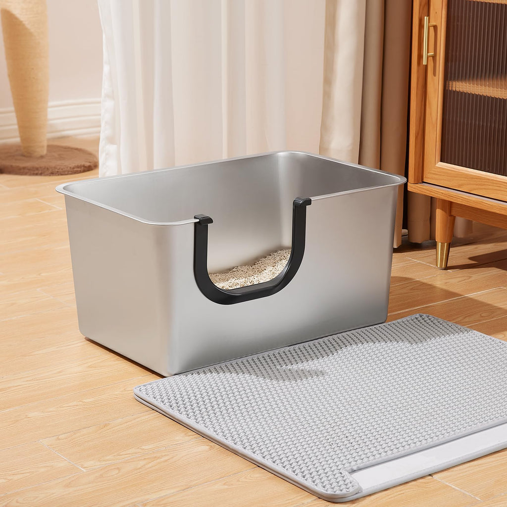 XXL High Sided Stainless Steel Litter Box E21316