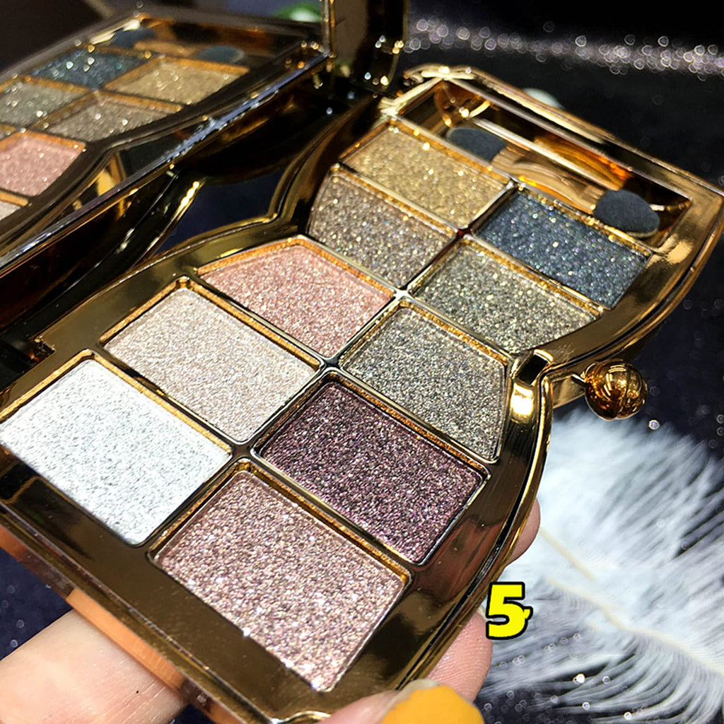 10 Colors Shimmer & Matte Glitter Eyeshadow Palette T6028