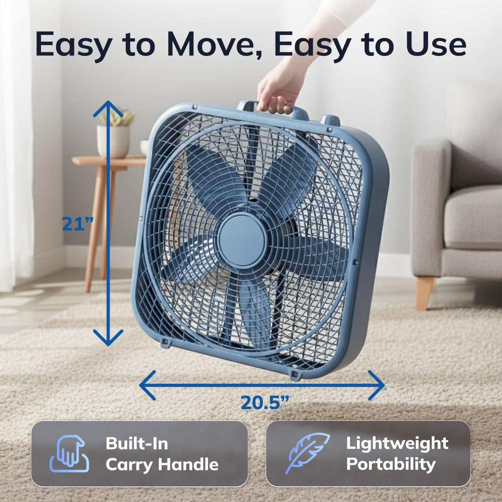 20" 3-Speed Weather-Resistant Box Fan C454