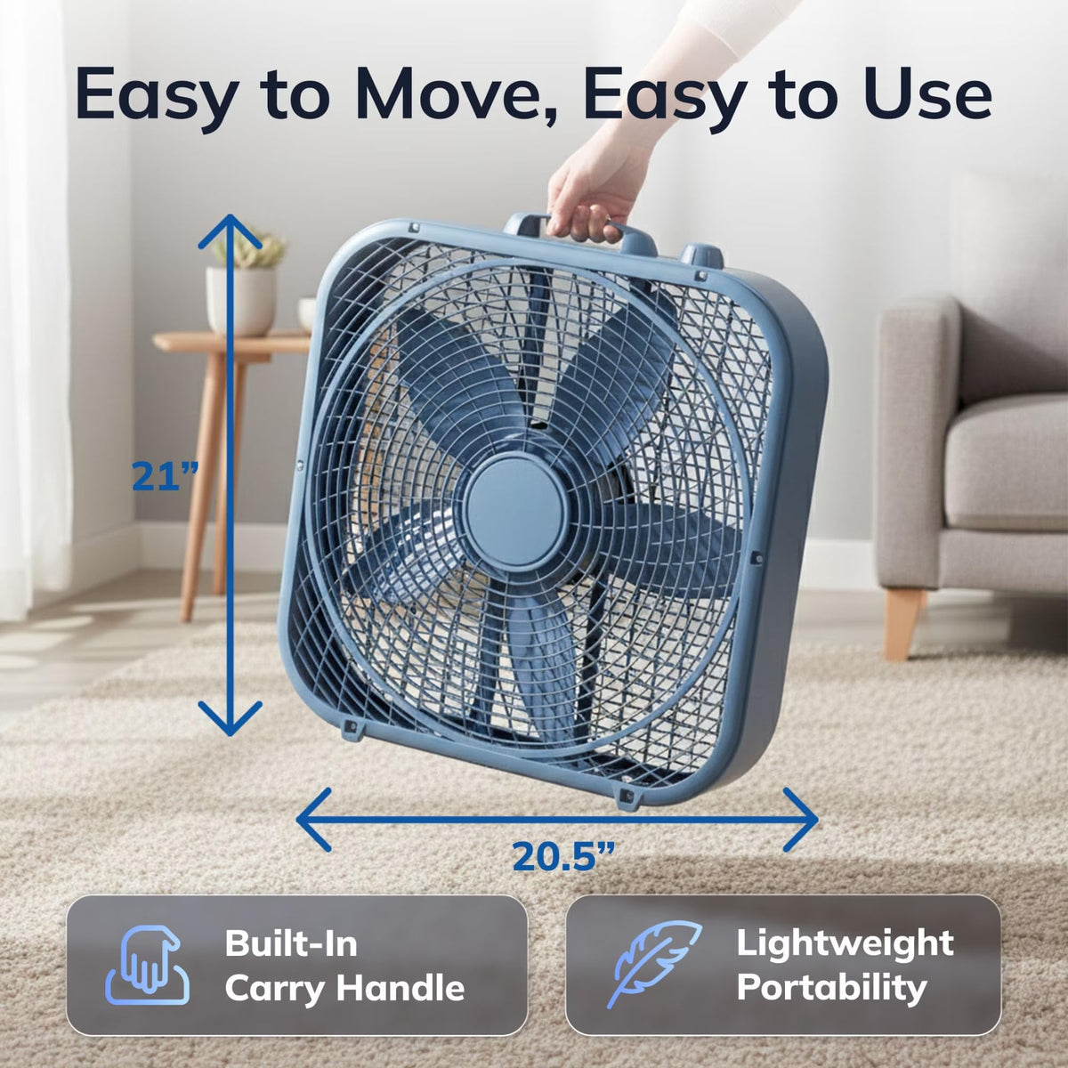 20" 3-Speed Weather-Resistant Box Fan C454