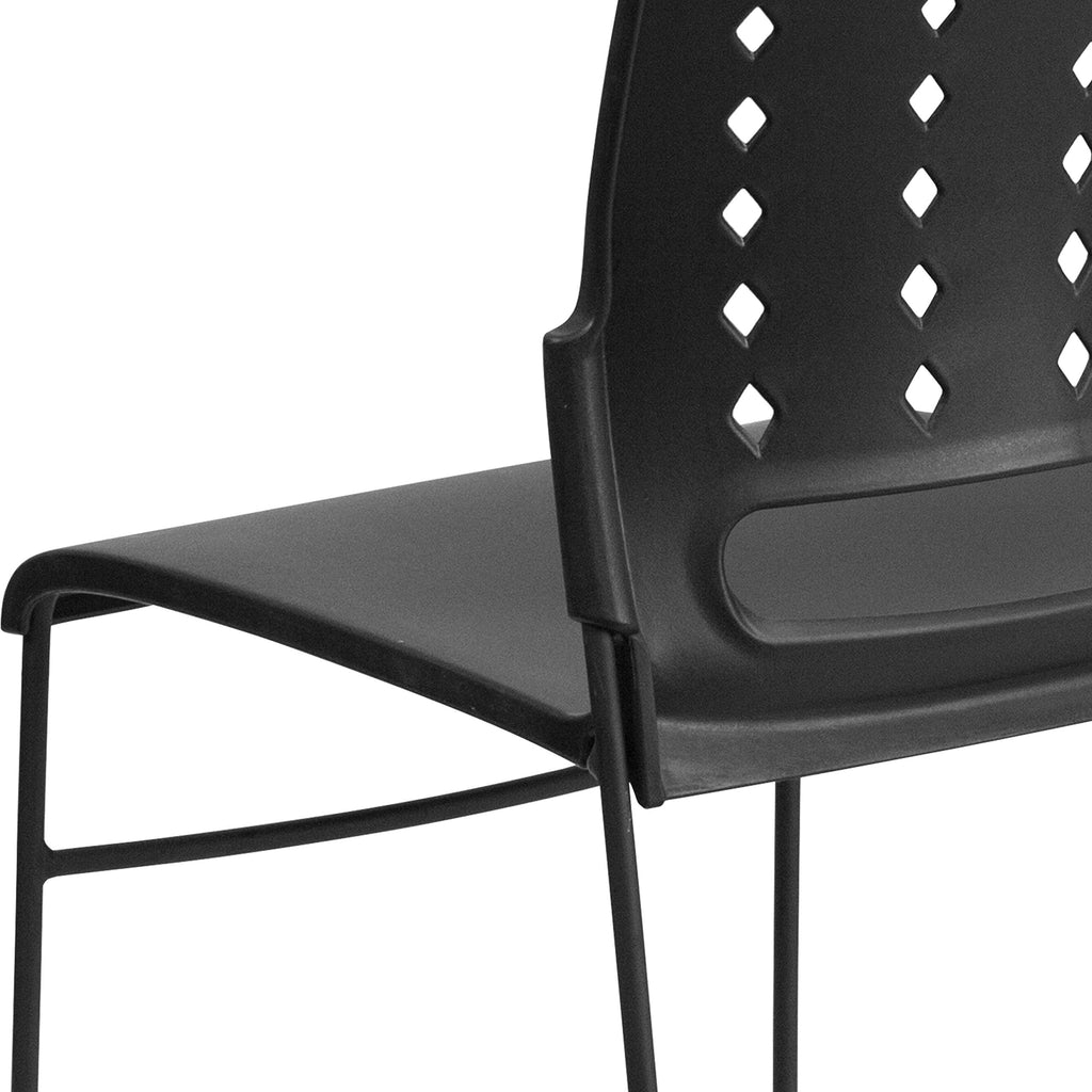 Black Stacking Chairs Set of 5 S2161