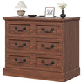 Cherry Wood Nightstand with Charging Station Y968669