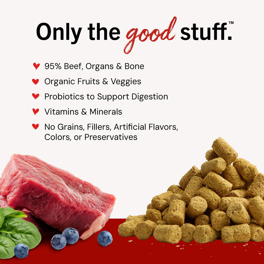 Freeze-Dried Raw Beef Dog Food Topper 8 oz C38772