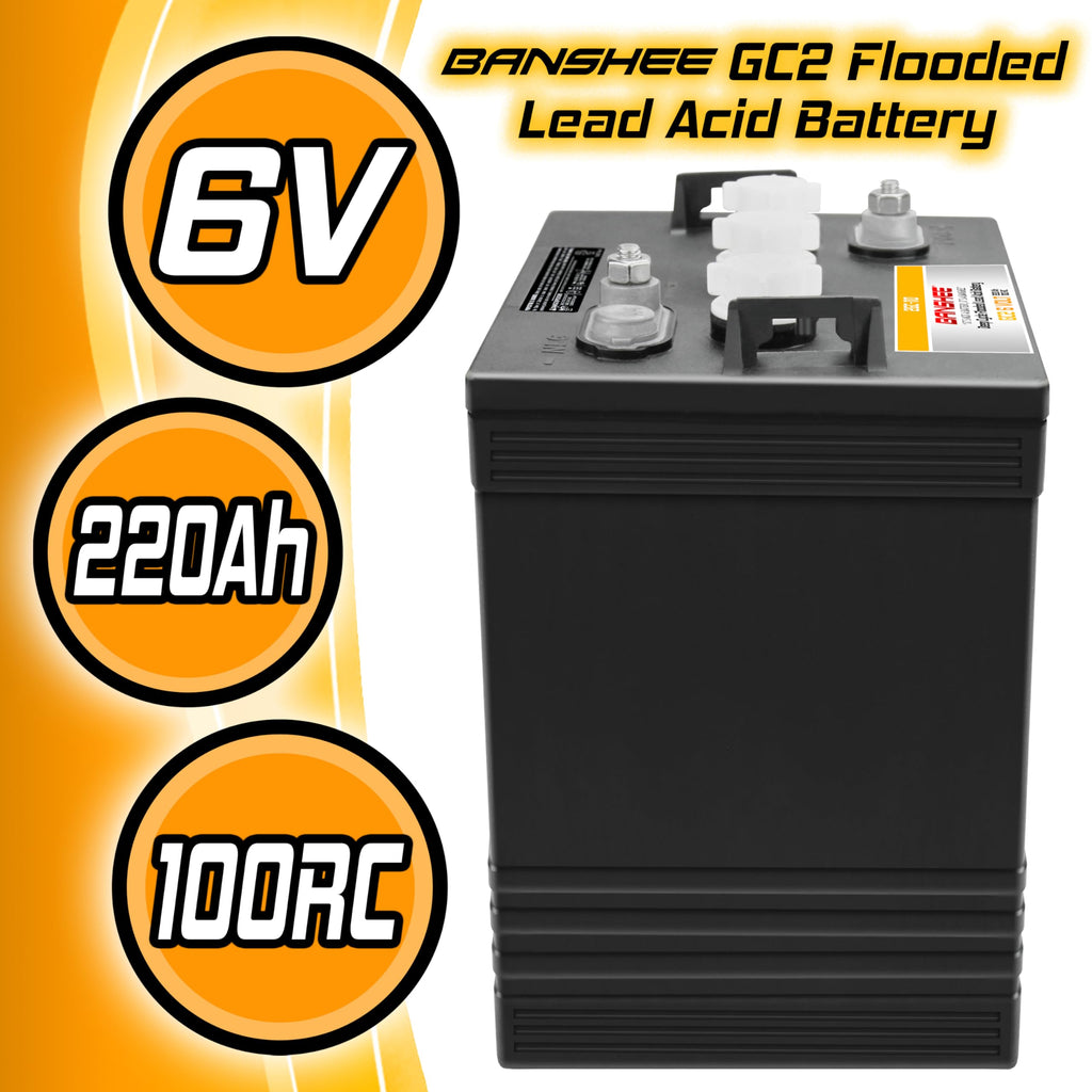 220Ah Deep Cycle Golf Cart Batteries 4-Pack Y185971