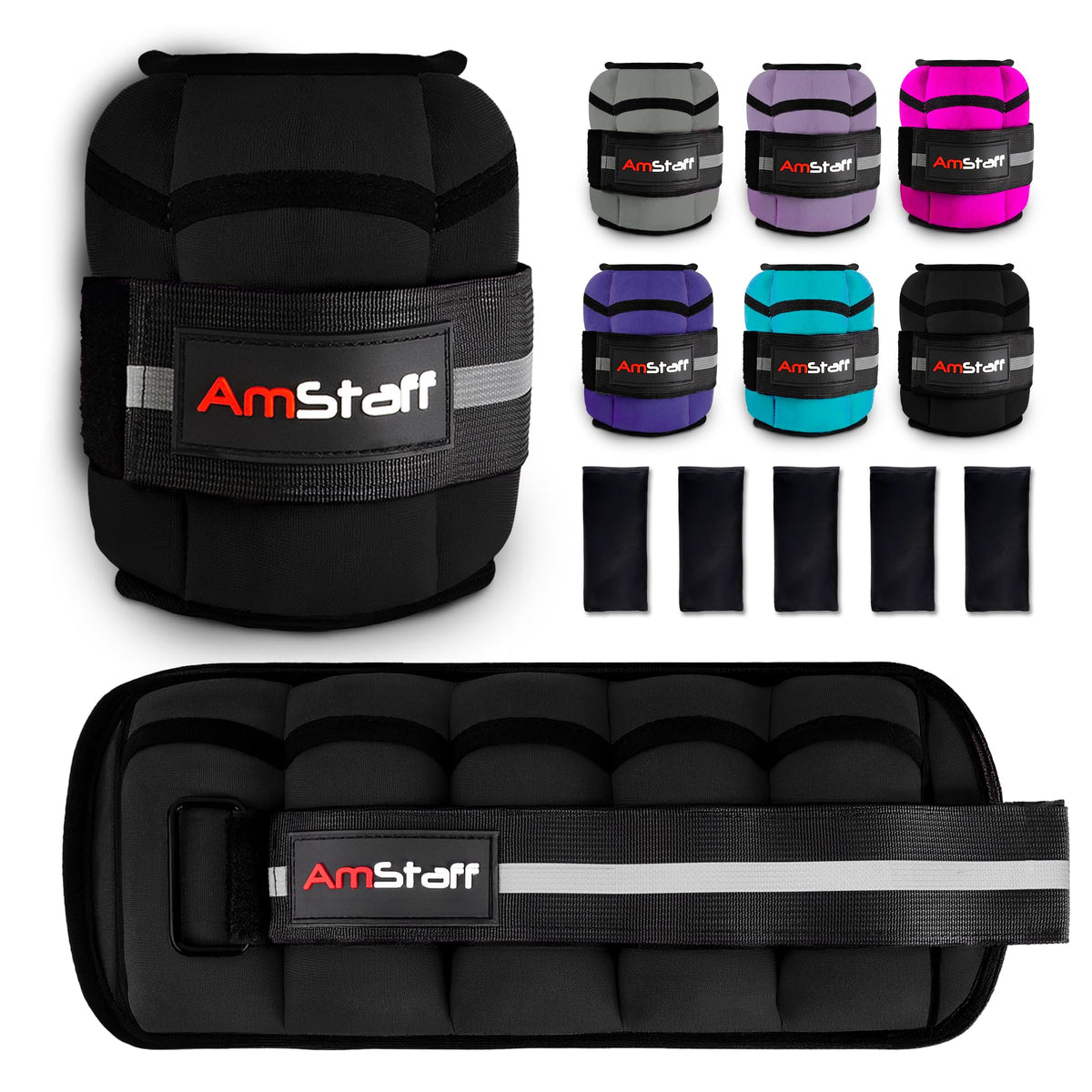 Adjustable Ankle Weights 1 Pair 10 lbs Set U26838