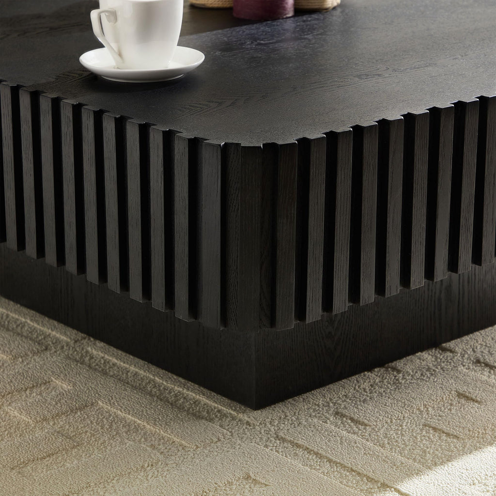 35.43" Square Wood Coffee Table I5657