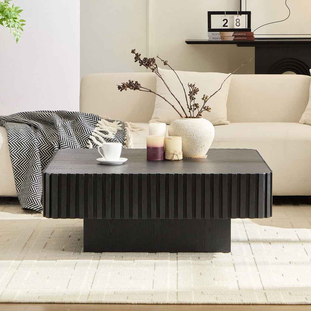 35.43" Square Wood Coffee Table I5657