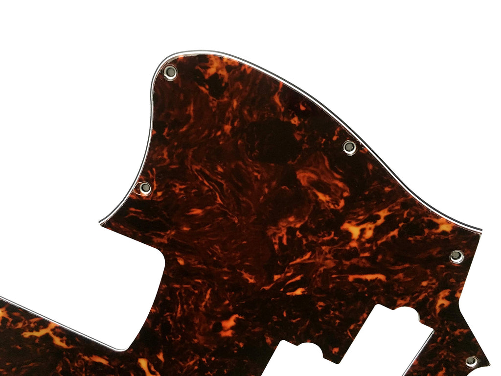 4 Ply Brown Tortoise Short Scale Guitar Pickguard U81415