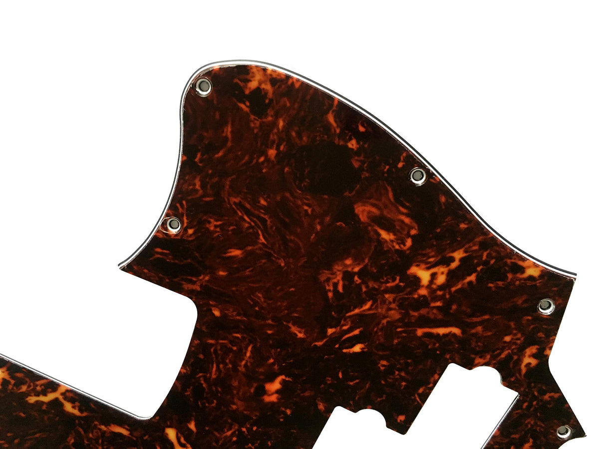 4 Ply Brown Tortoise Short Scale Guitar Pickguard U81415