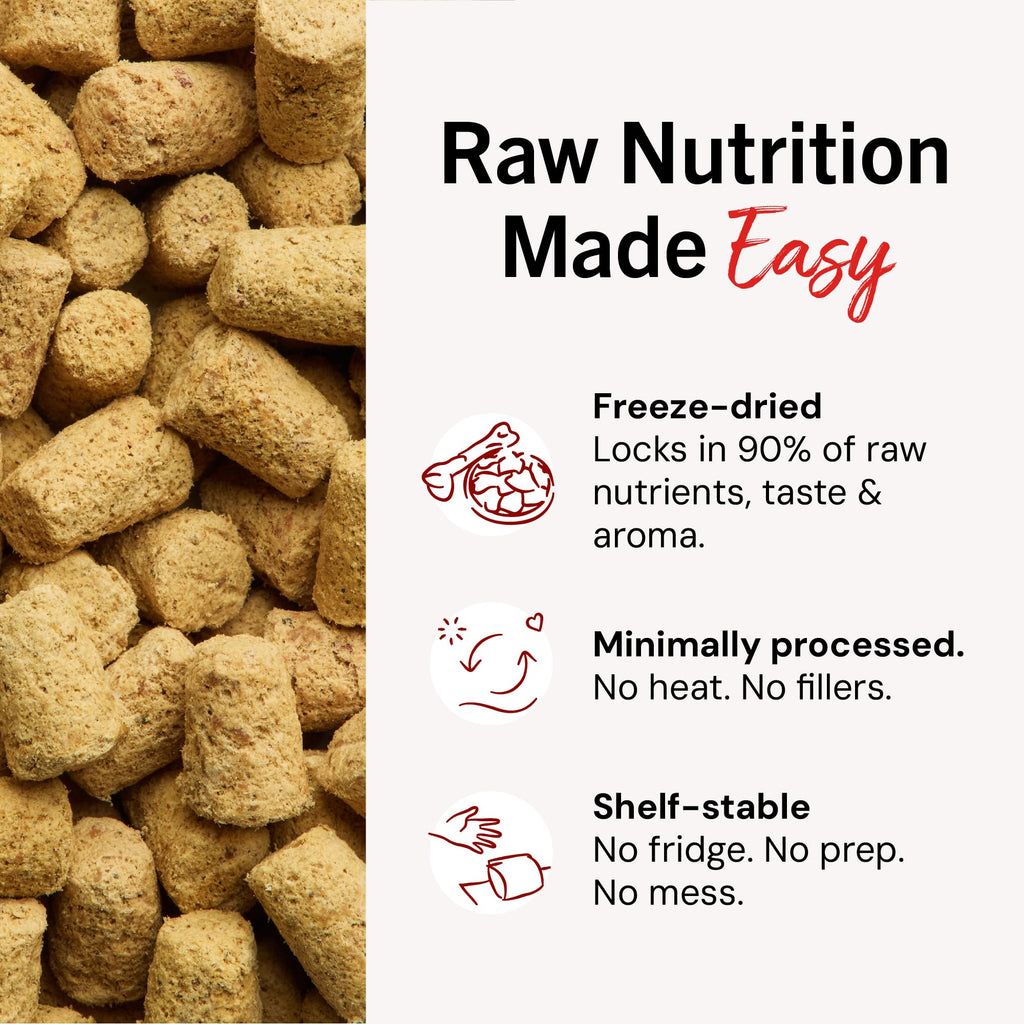 Freeze-Dried Raw Beef Dog Food Topper 8 oz C38772